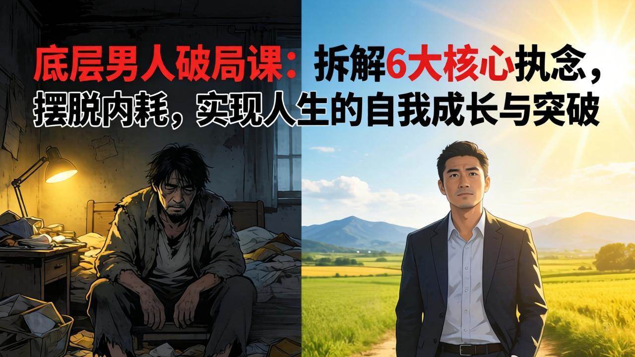 （17747期）付费文章：底层男人破局课：拆解 6 大核心执念，摆脱内耗，实现人生的自我成长与突破-立业有术